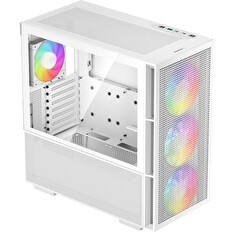 DEEPCOOL skříň CH560 / MidT/ 3x140 a 120mm ARGB fan / USB 3.0 / tvrzené sklo / bílá