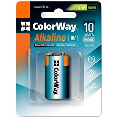 Colorway alkalická baterie 6LR61/ 9V/ 1ks v balení/ Blister