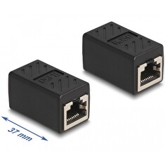 Delock Adaptér rozhraní RJ50, ze zásuvky na zásuvku, černý