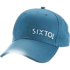LED kšiltovka Sixtol se světlem B-CAP 25lm, nabíjecí, USB, modrá