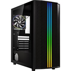 BitFenix skříň Saber Mesh / ATX / 3x120mm fan+ARGB fan / 2xUSB 3.0 / USB 2.0 / tvrzené sklo / černá