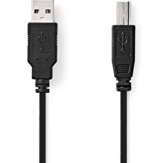 Nedis CCGL60100BK20 - USB 2.0 kabel | USB-A Zástrčka - USB-B Zástrčka | 2 m | Černá