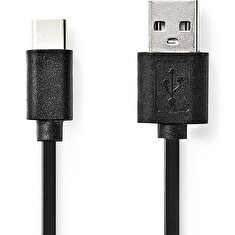 Nedis CCGL60600BK30 - USB 2.0 kabel | USB-A Zástrčka - USB-C Zástrčka | 3 m | Černá