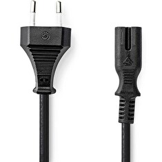 Nedis CEGL11040BK05 - Napájecí Kabel | Euro Zástrčka – IEC-320-C7 | 0,5 m | Černá