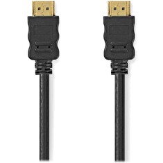 NEDIS High Speed HDMI 1.4 kabel s ethernetem/ 4K@30Hz/ zlacené konektory HDMI-HDMI/ černý/ bulk/ 1m