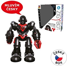 Robot Zigybot Hektor rapující robot mluví česky 35 cm