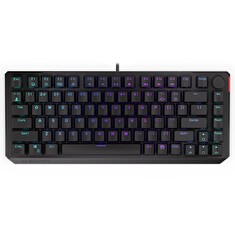 Endorfy herní klávesnice Thock 75% Red / RGB / red sw. / drátová / mechanická / US layout / zkrácená /černá