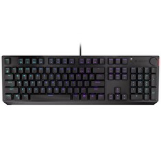 Endorfy herní klávesnice Thock Blue / USB / blue sw. / drátová / mech. / US / / PBT double-shot keycaps / černá RGB