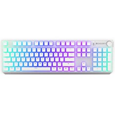 Endorfy herní klávesnice Thock Wireless Red Onyx White Pudding / red sw. / bezdrátová / mech. / US layout / bílá RGB
