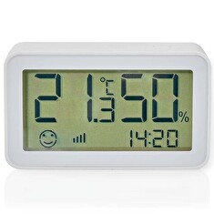 Nedis ZBSC30WT - Smart Sensor Klimatu | Zigbee 3.0 | Napájení z baterie | Android™ / IOS | Bílá