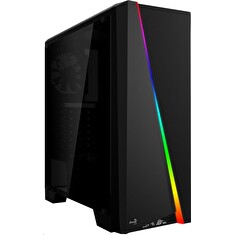 Aerocool Cylon RGB, skříň Mid Tower, bez zdroje, ATX, 2xUSB 2.0, 1xUSB 3.0, černá, RGB