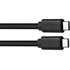 AVACOM Datový a nabíjecí kabel USB Type-C - USB Type-C, 40cm, černá