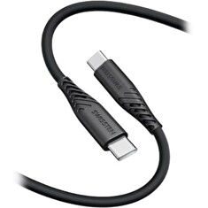 Swissten Datový kabel SOFT SILICONE USB-C / USB-C 1,5 M, PD 60 W, černý