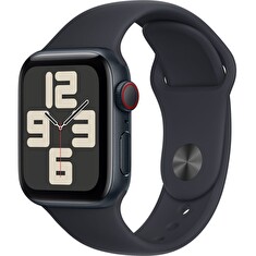 Apple Watch SE GPS + Cellular 40mm Midnight Aluminium Case with Midnight Sport Band - S/M