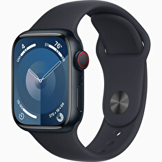 Apple Watch S9 Cell/41mm/Midnight/Sport Band/Midnight/-M/L