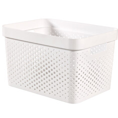 Box Curver Infinity Dots 17L bílý