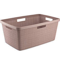 Koš na prádlo Curver Jute 46L růžový