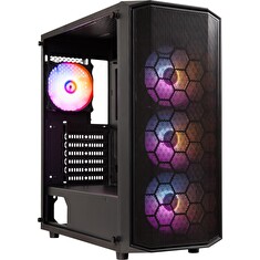 BitFenix skříň Garen / ATX / 4x120mm ARGB fan / 2xUSB 3.0 / USB 2.0 / tvrzené sklo / černá
