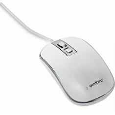 Gembird Myš MUS-4B-06, USB, bílo-stříbrná