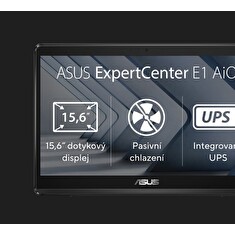 ASUS ExpertCenter E1 AiO N4500/4GB/128GB SSD/15,6" FHD/Touch/2yr Pick up & Return/Bez OS/Černá