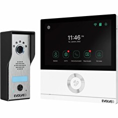 EVOLVEO DoorPhone AHD7, Sada domácího WiFi videotelefonu s ovládáním brány nebo dveří, bílý monitor