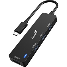 GENIUS hub UH-400/ USB-C na 4x USB3.0/ černý