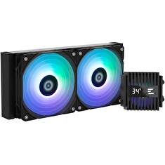 Zalman vodní chladič ALPHA2 A24 Black / 2 x 120 mm / PWM / ARGB / černý