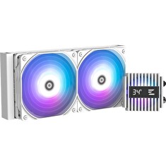 Zalman vodní chladič ALPHA2 A24 White / 2 x 120 mm / PWM / ARGB / bílý