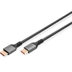 Digitus DP Kabel PREMIUM DP2.1 1m 16K@60Hz, UHD, 80Gbps, Alu
