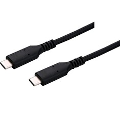 C-TECH Kabel USB 4.0, Type-C (CM/CM), PD 100W, 40Gbps, 1m, černý