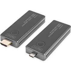 DIGITUS DS-55324 4K Wireless Video Extender Set, 30 m (USB-C - HDMI)