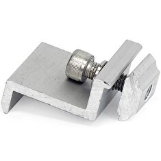 Solarmi SCKD-3S hliníkový stříbrný koncový držák SC solárního panelu (30 i 35 mm)