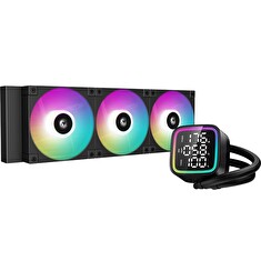 DEEPCOOL vodní chladič LD360 / 3x120 mm PWM ARGB fan / display / černý