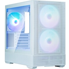 Zalman skříň P30 AIR White / miniT / 3x140mm fan ARGB / USB 3.0 / USB-C / temperované sklo / mesh panel / bílá