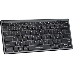 A4tech FBX51C, bezdrátová kancelářská klávesnice,BT/2,4 Ghz USB, CZ, šedá