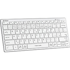 A4tech FBX51C, bezdrátová kancelářská klávesnice,BT/2,4 Ghz USB, CZ, bílá