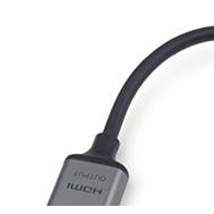 PremiumCord Adaptér USB-C na HDMI rozlišení obrazu 8K@60Hz,4K@144Hz Aluminium 20cm