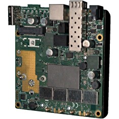 MikroTik L23UGSR-5HaxD2HaxD, 802.11a/g/n/ac/ax, GbE, SFP, USB, 4xMMCX, L4