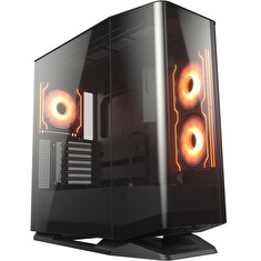 COUGAR PC skříň FV270 Black Mid tower tempered curved glass perimeter quick detachable air filters up to 9 fans