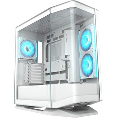 COUGAR PC skříň FV270 White Mid tower tempered curved glass perimeter quick detachable air filters up to 9 fans