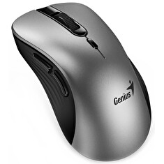 GENIUS Ergo 8100S AI Silver Grey/ 1600 dpi/ bezdrátová/ Copilot/ 6tlačítek/ tichá/ střibrnošedá