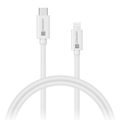 CONNECT IT Wirez kabel USB-C -> Lightning, 27 W, 1 m, BÍLÁ