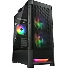 COUGAR PC skříň DUOFACE Pro Black Mid Tower Airflow Front Panel TG Left Panel 2 x ARGB 140mm & 1x 120mm Fans