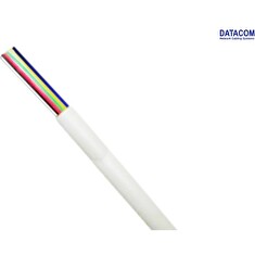 DATACOM Telefonní kabel 6-žilový lanko 100m bílý