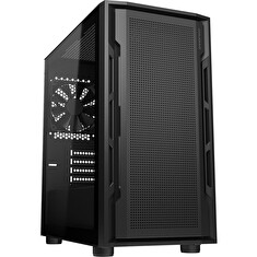 COUGAR PC skříň UNIFACE Black Mini Tower Mesh Front Panel 1x 120mm Fan TG Left Panel