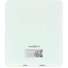 NEDIS chytrá kuchyňská váha/ Bluetooth/ nosnost 5kg/ plast/ sklo/ bílá