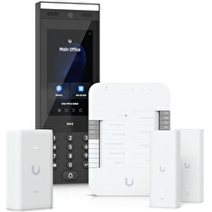 Ubiquiti UniFi Access Gate Access Starter Kit - Sada, 1x interkom, 1x rozbočovač, 1x PoE++ adaptér, 2x PoE extender