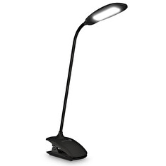 CONNECT IT CLIP stolní Led lampička s klipem, int. baterie, USB-C, ČERNÁ