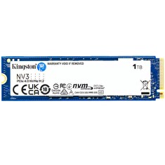 Kingston SSD 1000GB NV3 NVMe™ PCIe M.2 2280 (ctení/zápis: 6000/5000MB/s;)