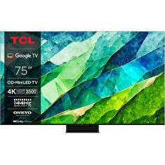 TCL 75C855 SMART TV 75" QLED/4K UHD/Mini LED/4xHDMI/144Hz/2xUSB/LAN/GoogleTV